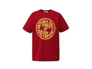 Onitsuka Tiger Graphic Tee Rot | DYV-790134