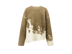 Onitsuka Tiger Knit Top Khaki Weiß | RFH-971453