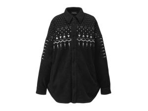 Onitsuka Tiger Oversized Shirt Schwarz Weiß | UOE-250837