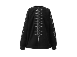 Onitsuka Tiger Oversized Top Schwarz Weiß | QDS-049735